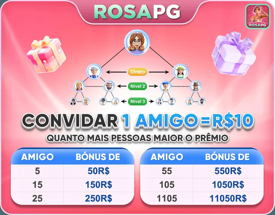 Bonificações VIP na rosapg.com